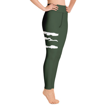 SCRATCH LEG, GB RACING GREEN LEGGINGS with Pocket