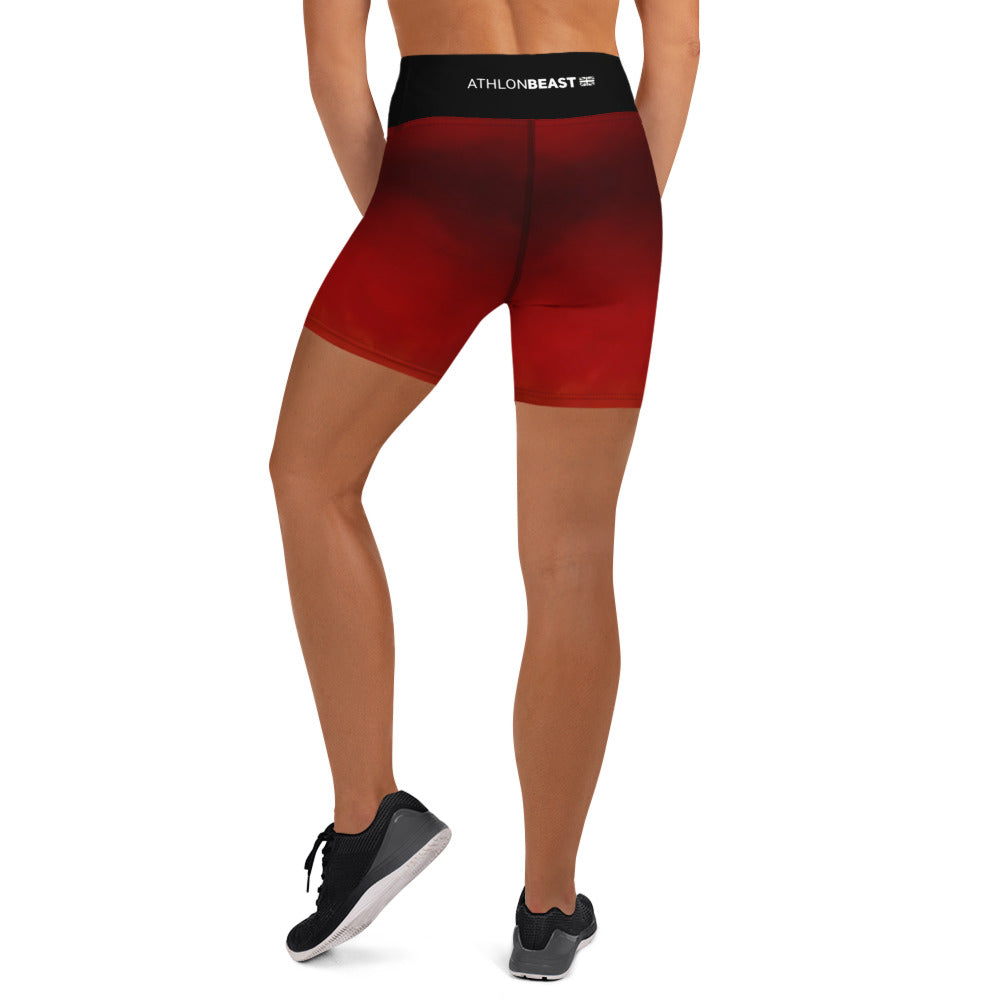 WORK AxB Red Yoga Shorts