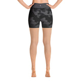 Camo Dark Eclipse Yoga Shorts with pocket