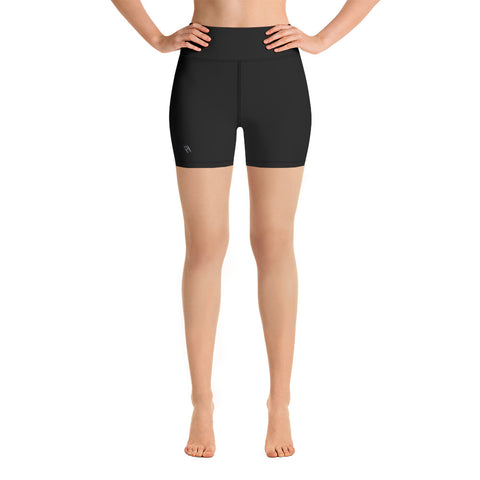 Scratch BLACK Yoga Shorts with pocket