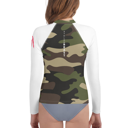 ARMY WHITE AXB Youth Rash Guard / Vest