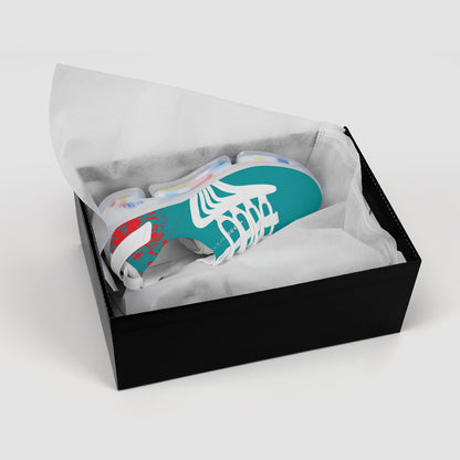 PUMP N FLY Reacts Trainers - White/Deep Turquois