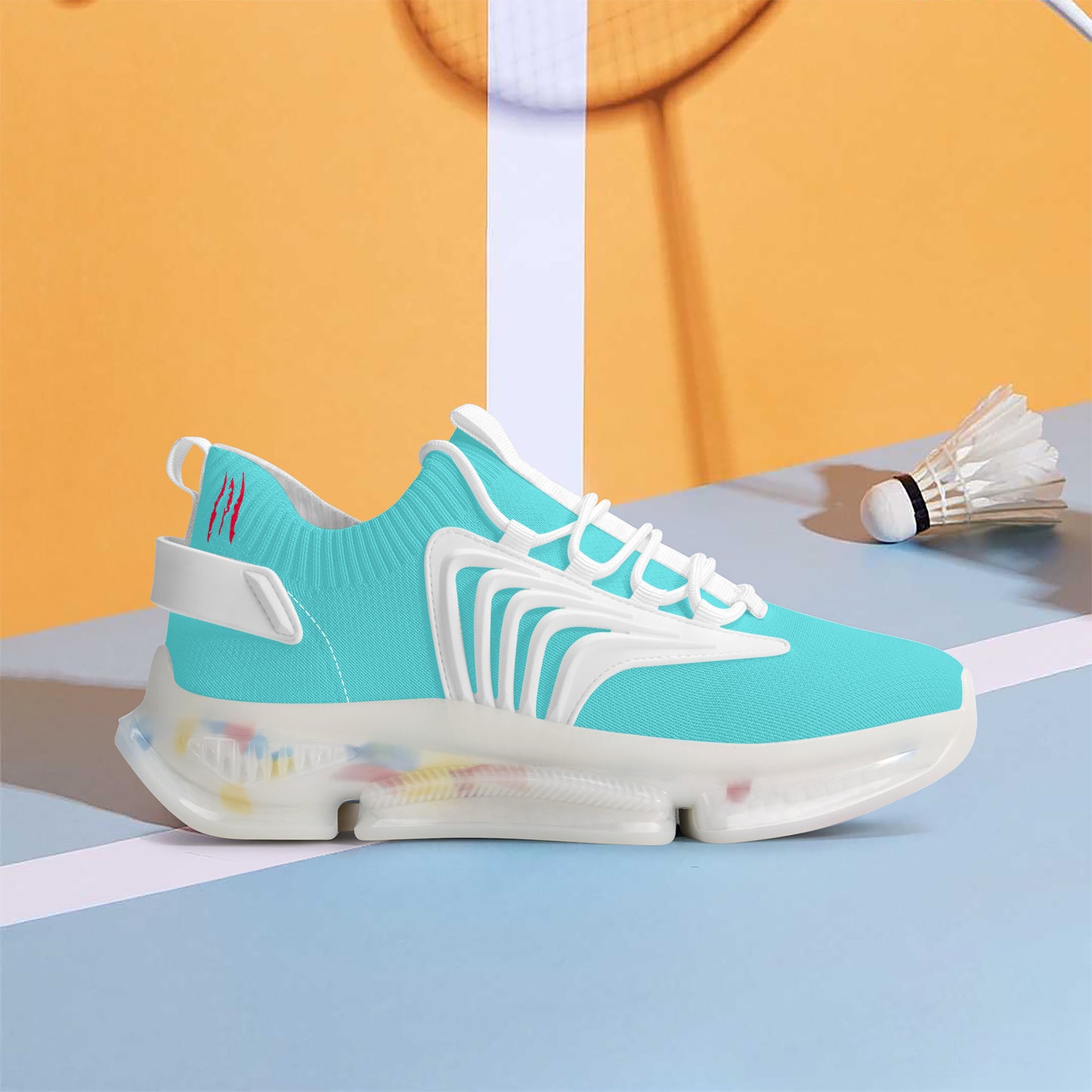 PUMP N FLY Reacts Trainers - White/Turquoise