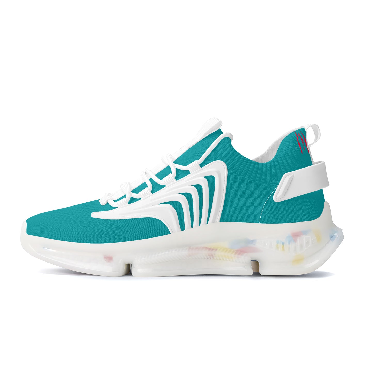 PUMP N FLY Reacts Trainers - White/Deep Turquois