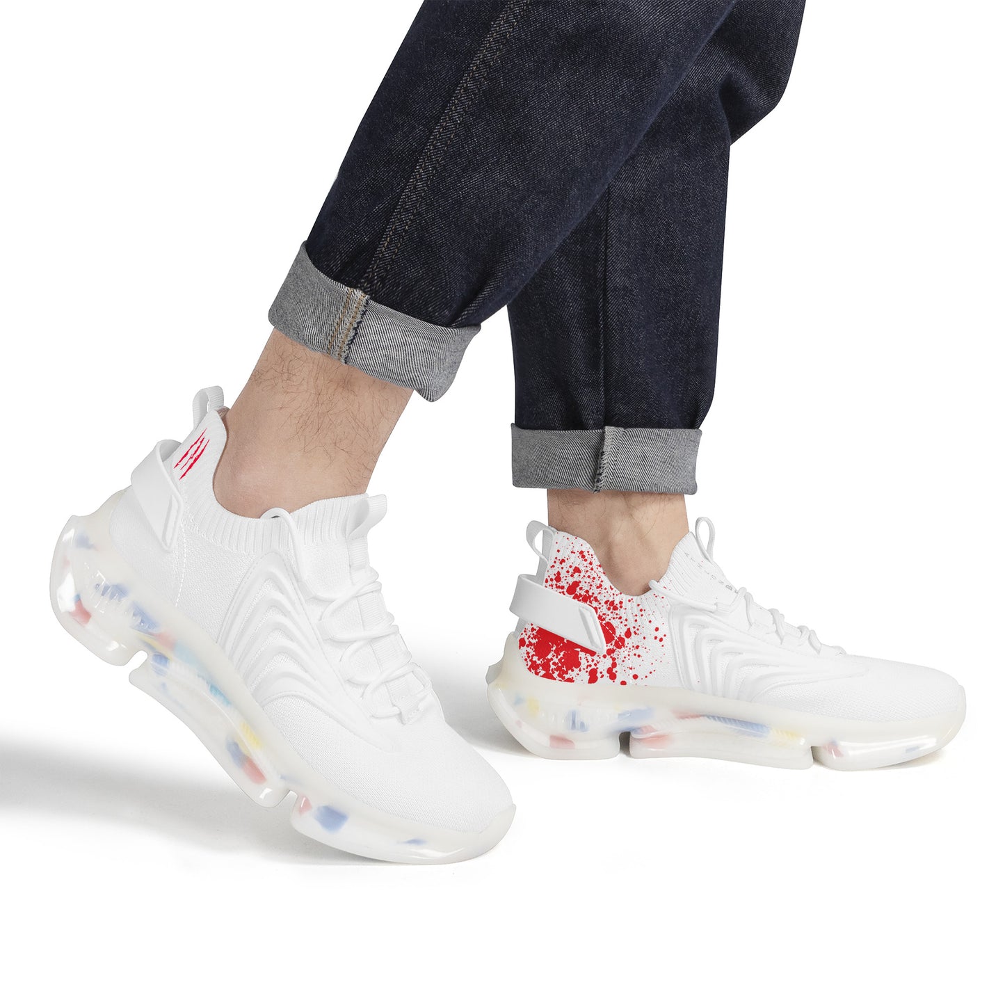 PUMP N FLY Reacts Trainers - White/White