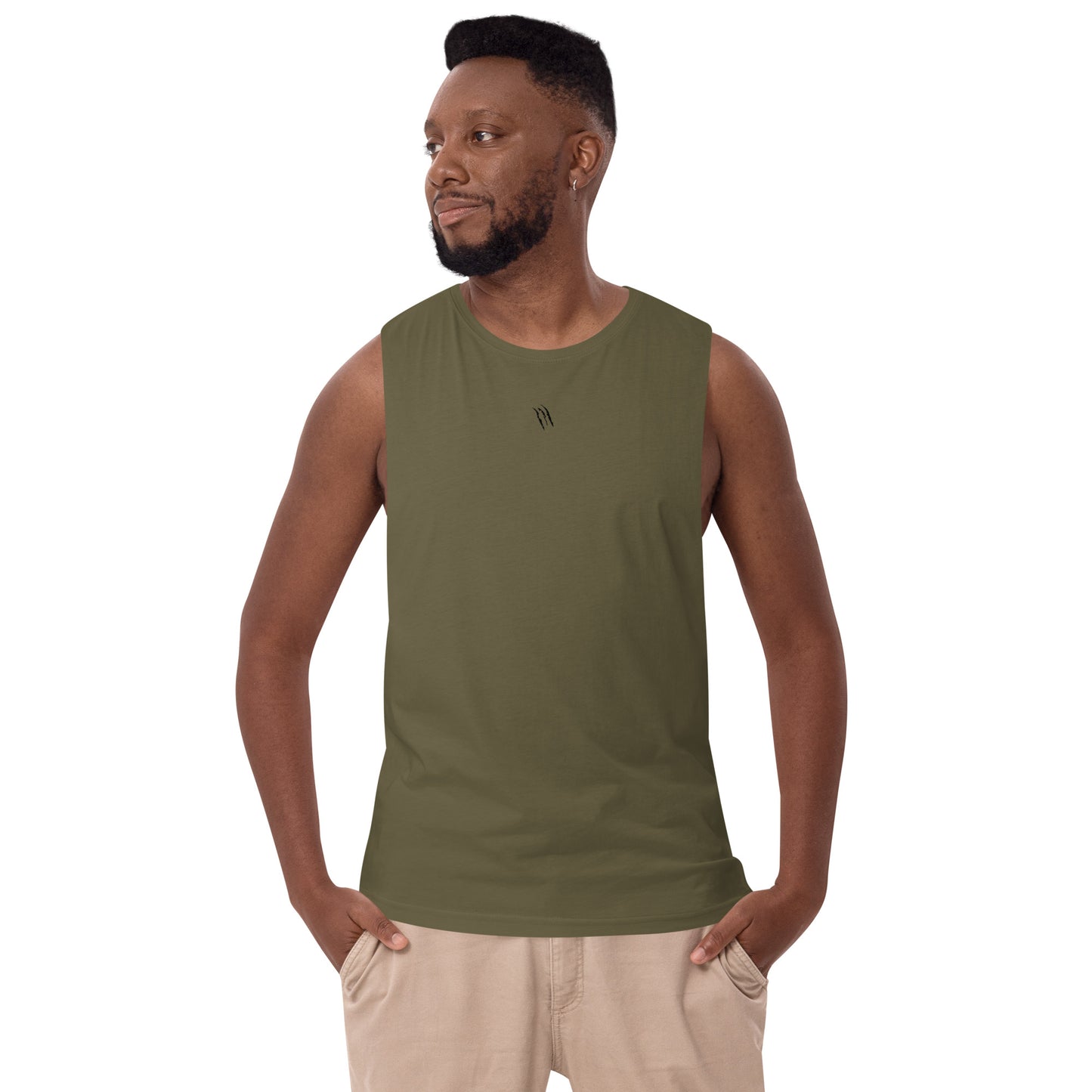 Around the World Beast Men’s drop arm tank top