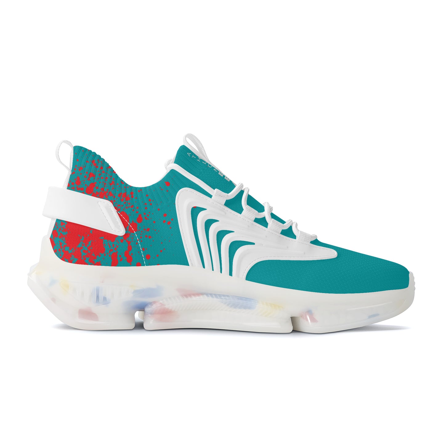 PUMP N FLY Reacts Trainers - White/Deep Turquois