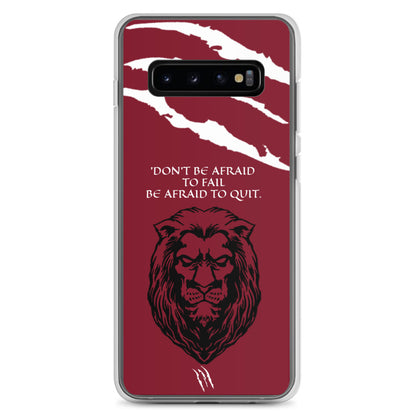 LION Samsung Case Maroon