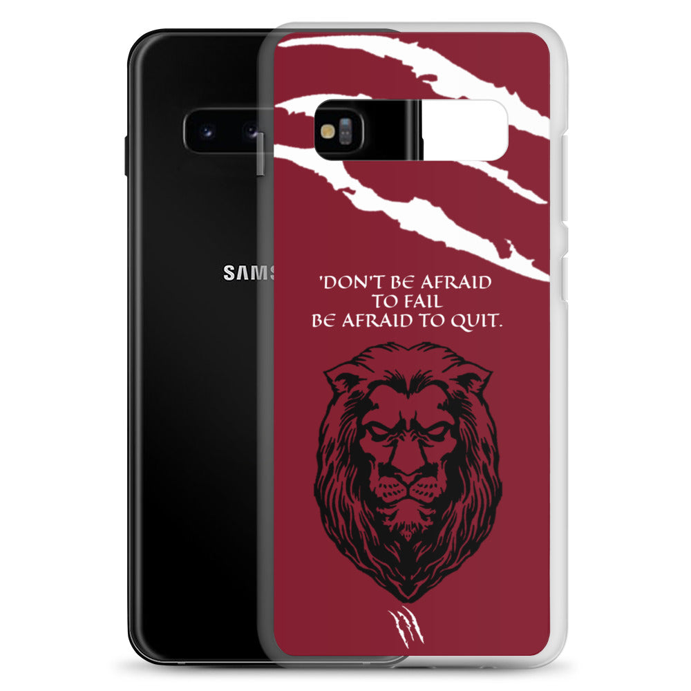 LION Samsung Case Maroon