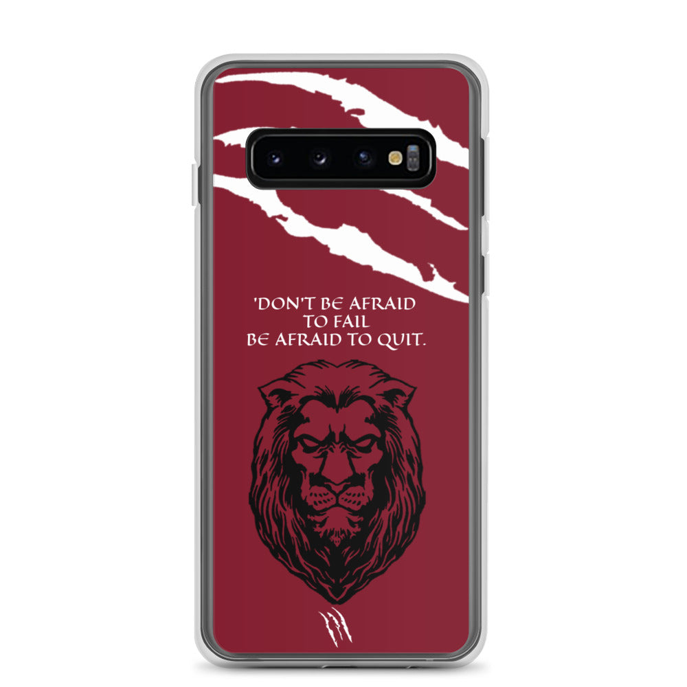 LION Samsung Case Maroon