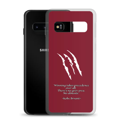 KOBE Samsung Case Maroon Scratch