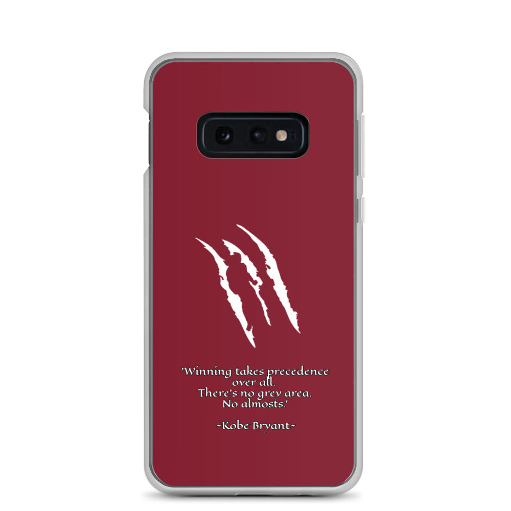 KOBE Samsung Case Maroon Scratch