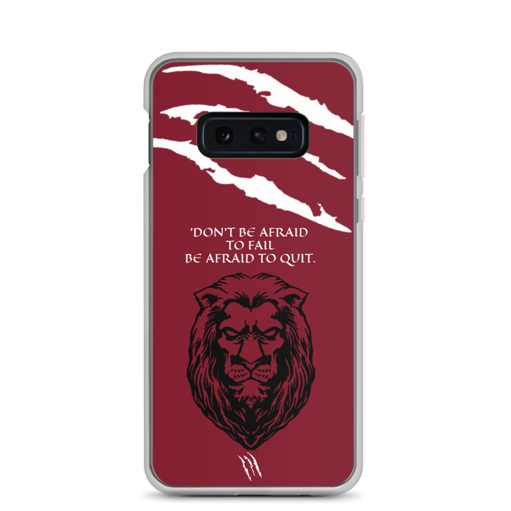 LION Samsung Case Maroon