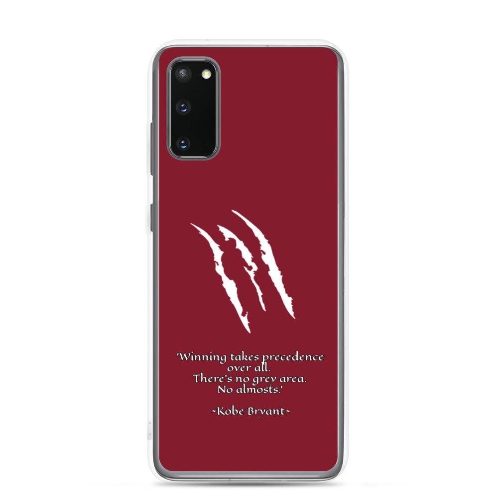 KOBE Samsung Case Maroon Scratch