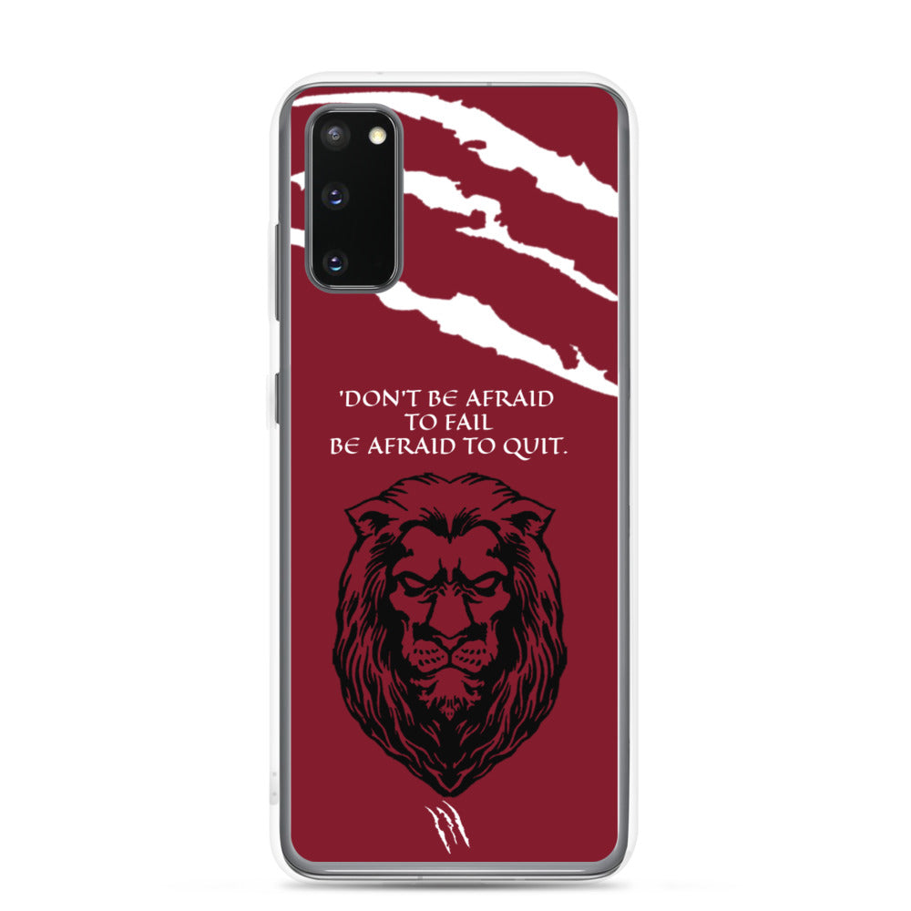 LION Samsung Case Maroon