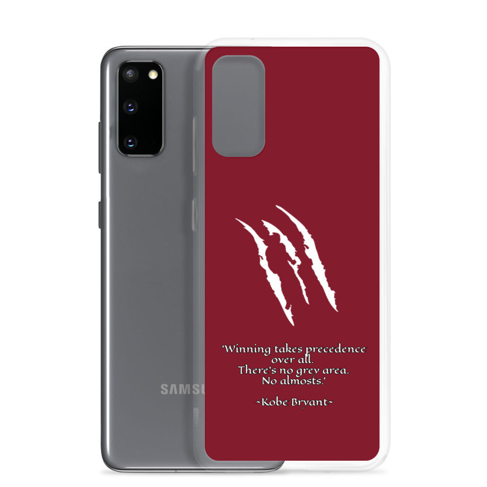 KOBE Samsung Case Maroon Scratch