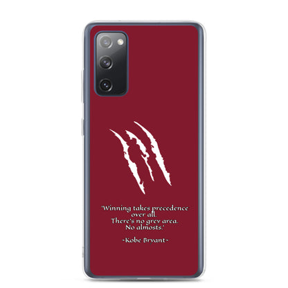 KOBE Samsung Case Maroon Scratch