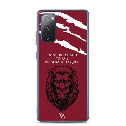 LION Samsung Case Maroon