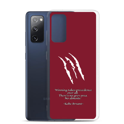 KOBE Samsung Case Maroon Scratch