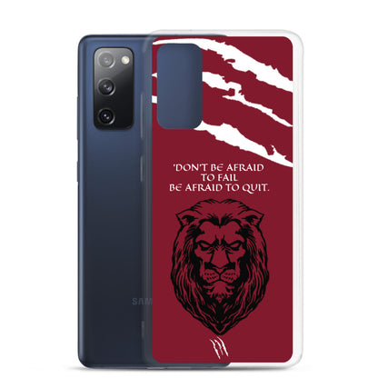 LION Samsung Case Maroon