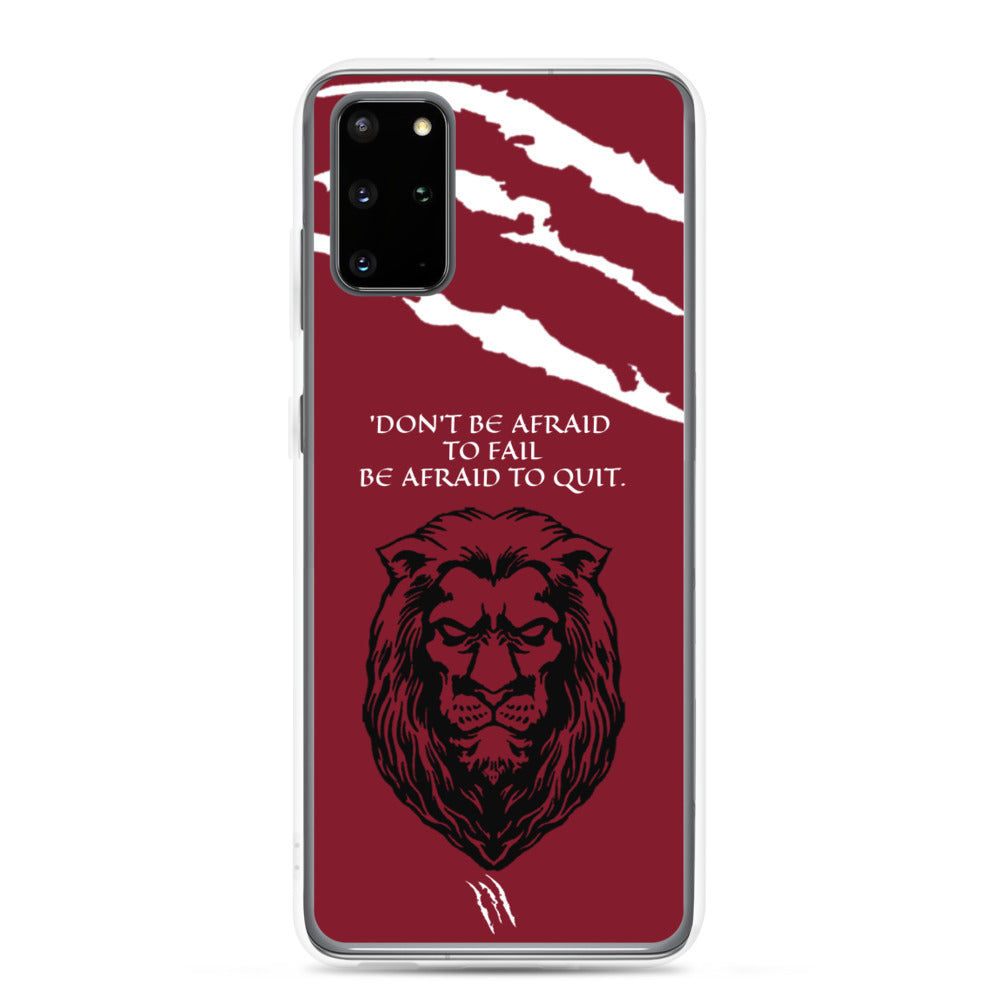 LION Samsung Case Maroon