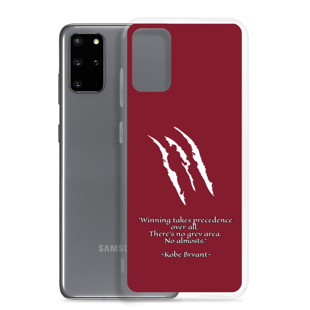 KOBE Samsung Case Maroon Scratch