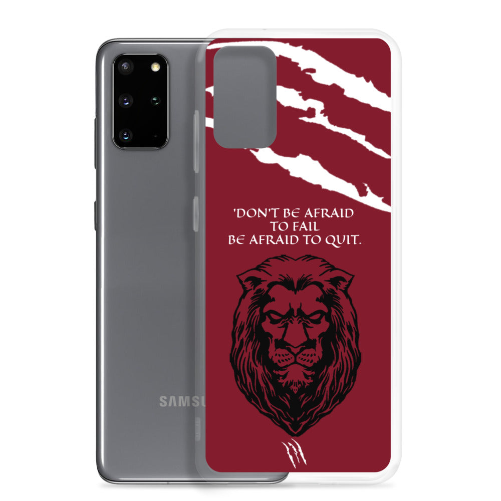 LION Samsung Case Maroon