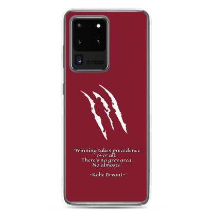 KOBE Samsung Case Maroon Scratch