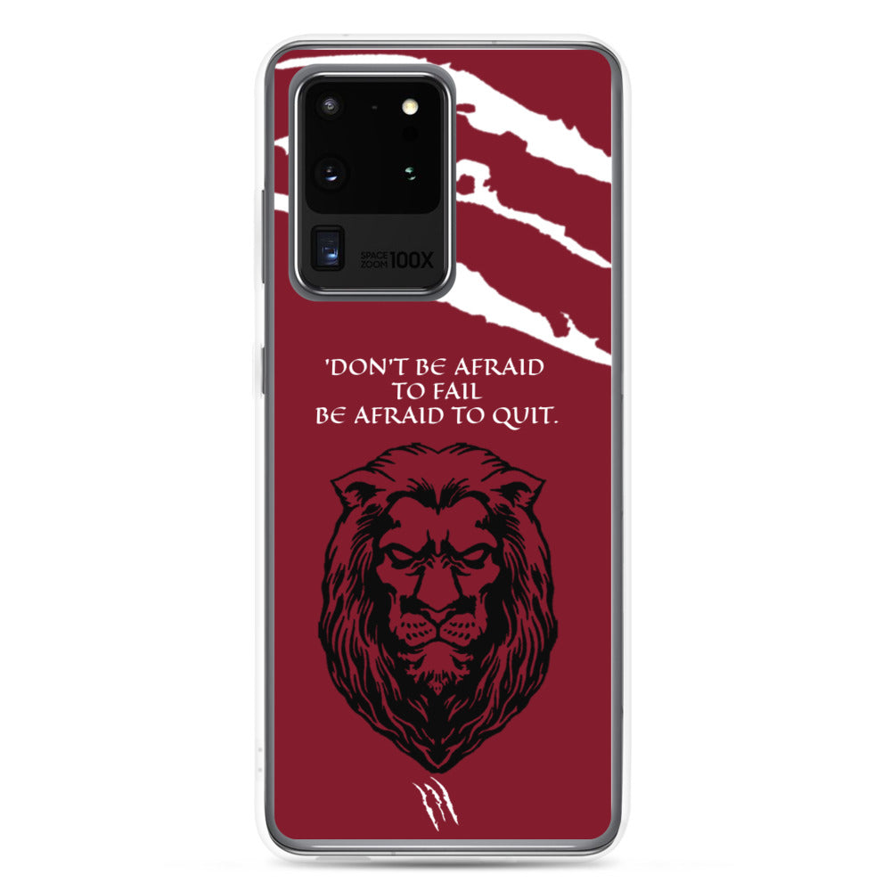 LION Samsung Case Maroon