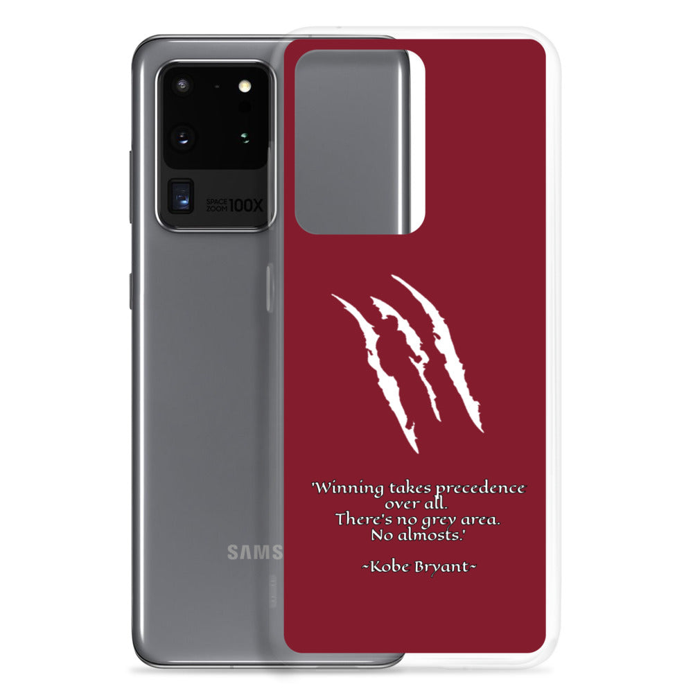 KOBE Samsung Case Maroon Scratch