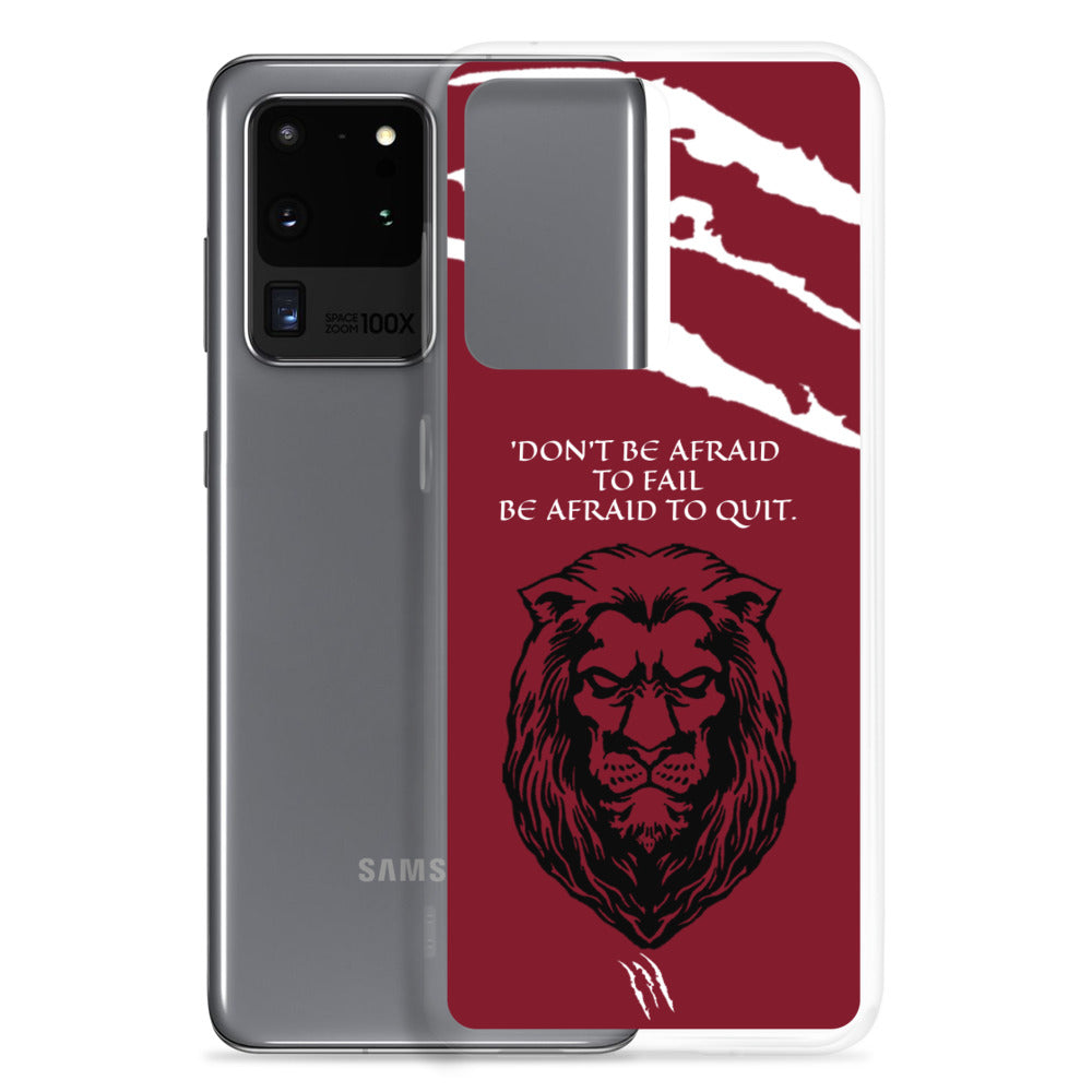 LION Samsung Case Maroon