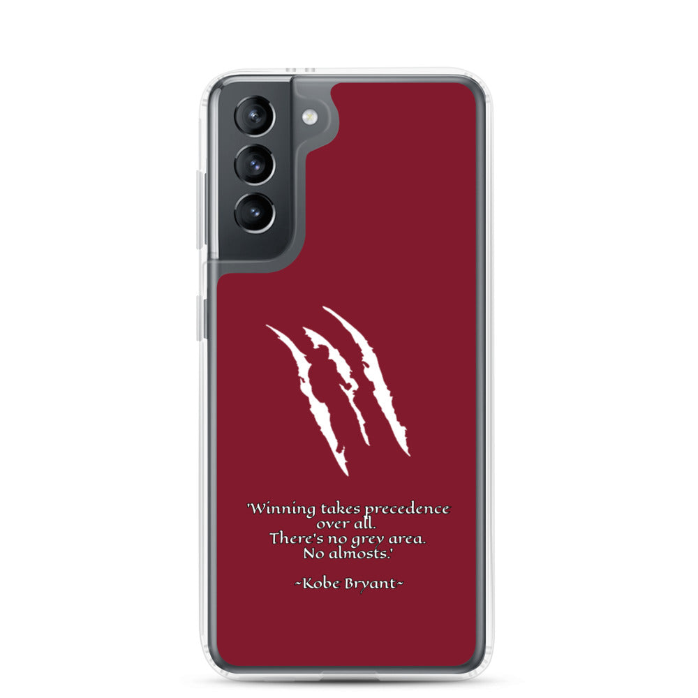 KOBE Samsung Case Maroon Scratch