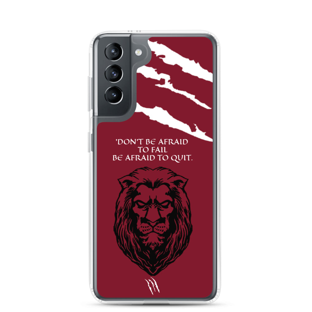 LION Samsung Case Maroon