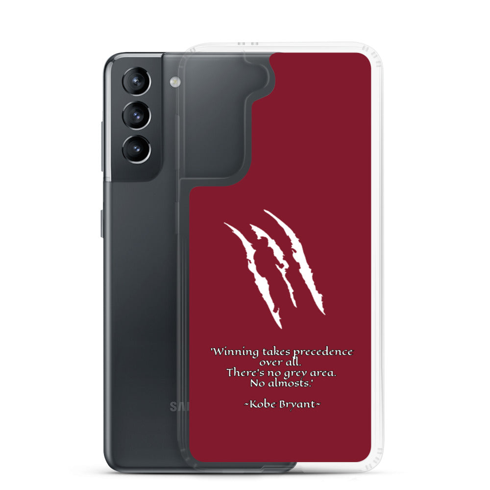 KOBE Samsung Case Maroon Scratch