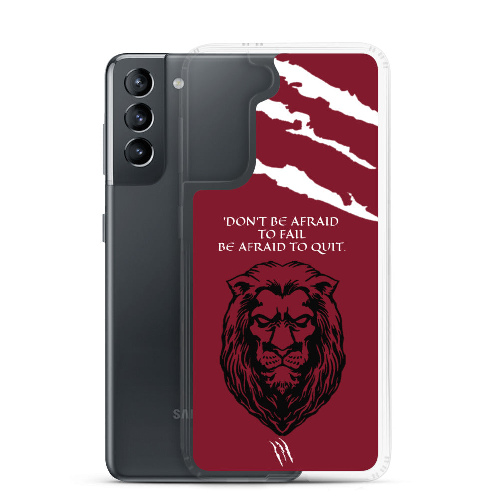 LION Samsung Case Maroon