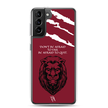 LION Samsung Case Maroon