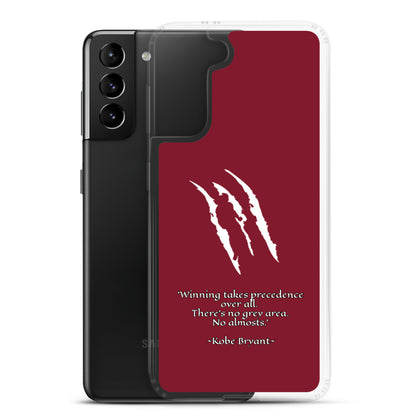 KOBE Samsung Case Maroon Scratch