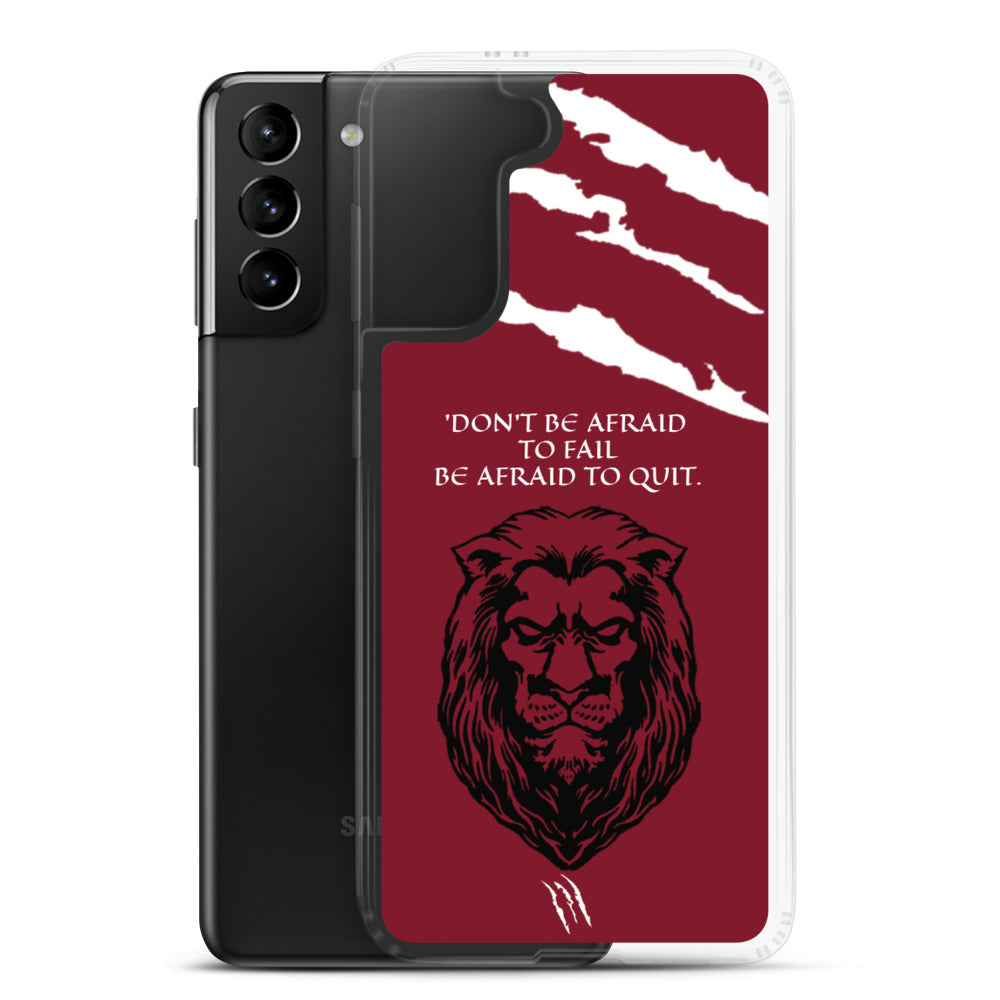 LION Samsung Case Maroon