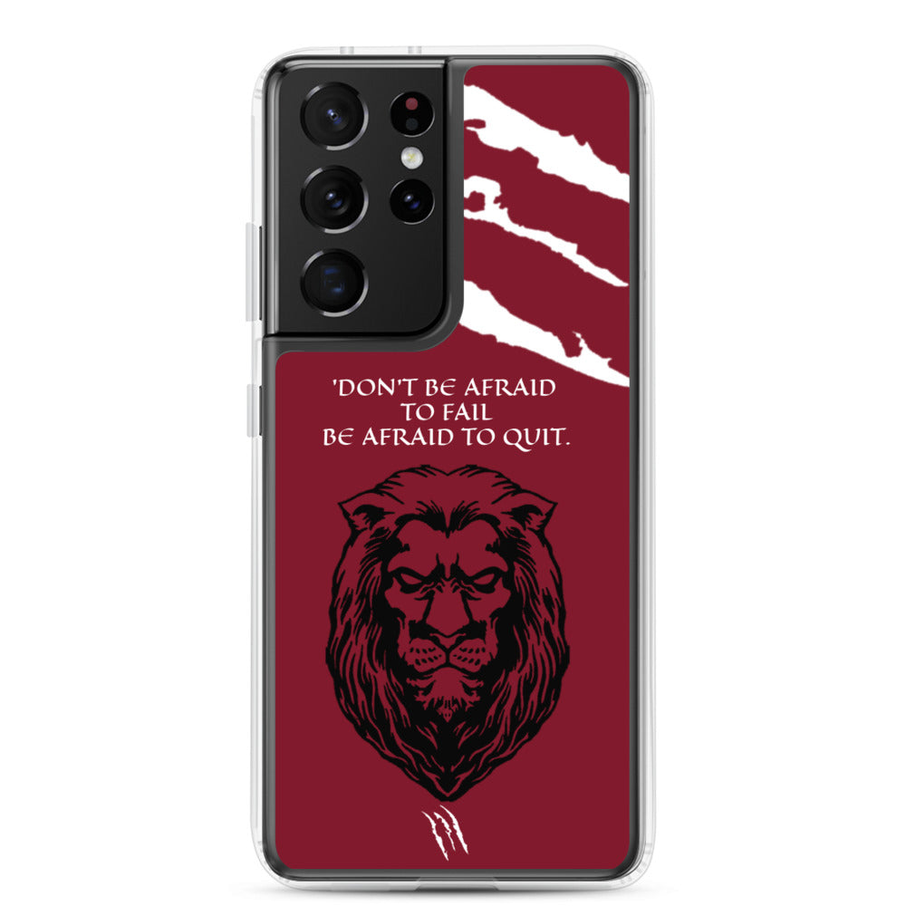 LION Samsung Case Maroon