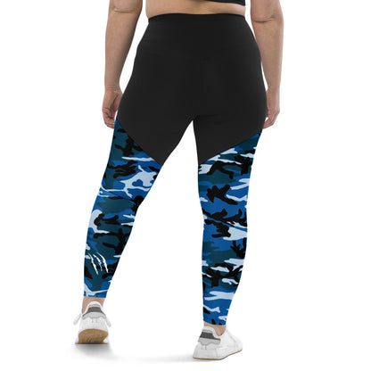 CAMO BLUE Sports Leggings