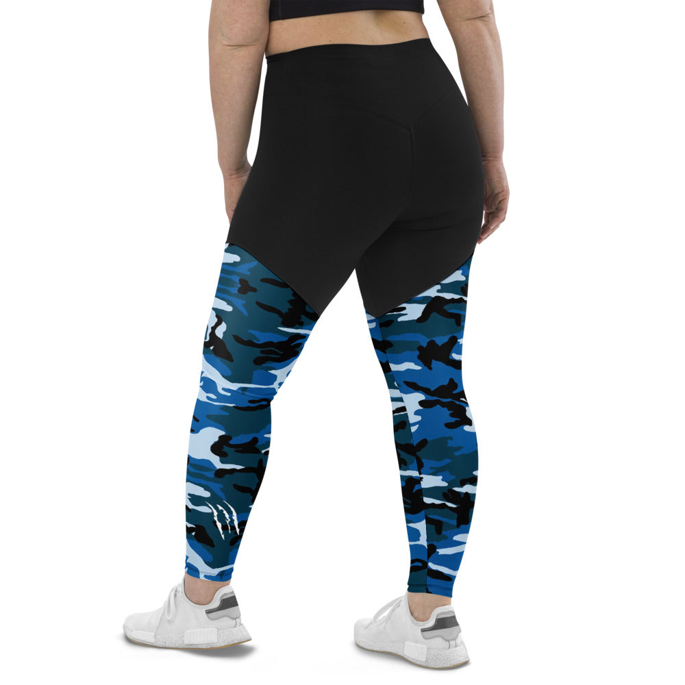 CAMO BLUE Sports Leggings