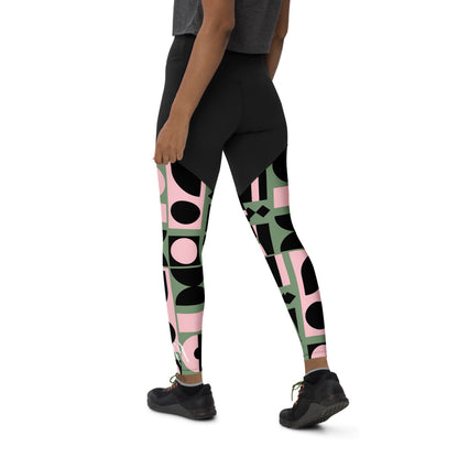 GEOMETRIC Sports Leggings