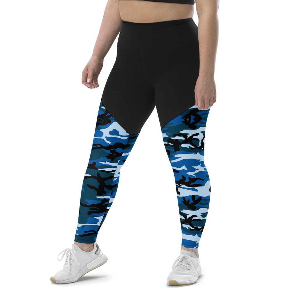 CAMO BLUE Sports Leggings