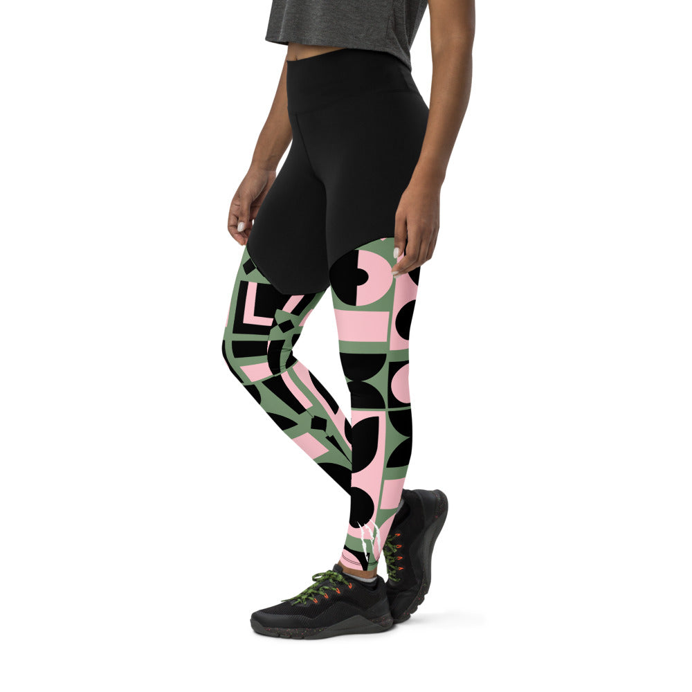 GEOMETRIC Sports Leggings