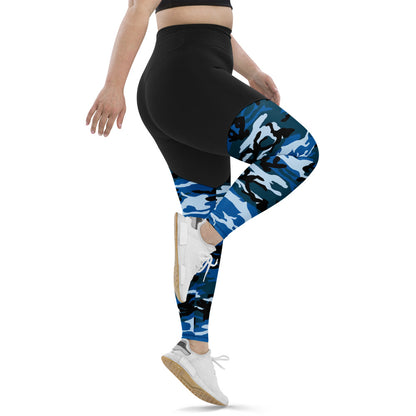 CAMO BLUE Sports Leggings