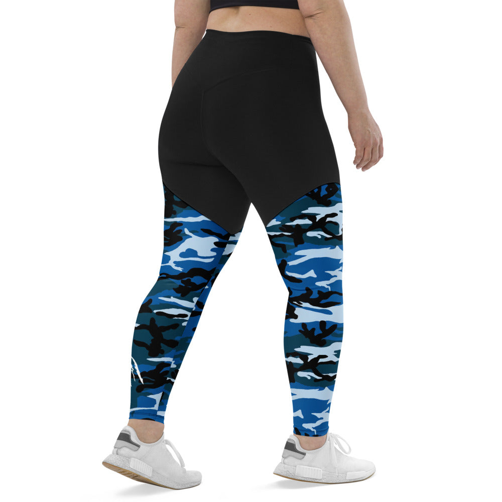 CAMO BLUE Sports Leggings