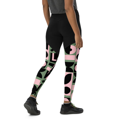 GEOMETRIC Sports Leggings