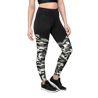 CAMO Black Sports Leggings