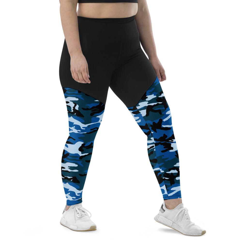 CAMO BLUE Sports Leggings