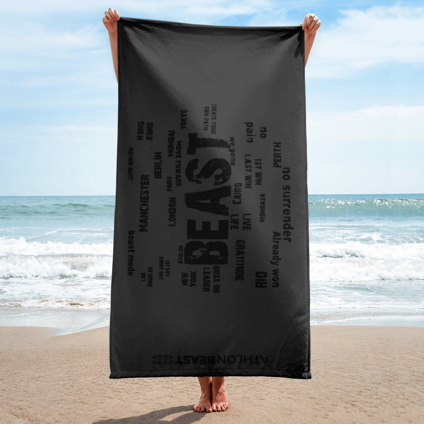 World Motivation Beast Covert Towel